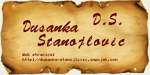 Dušanka Stanojlović vizit kartica